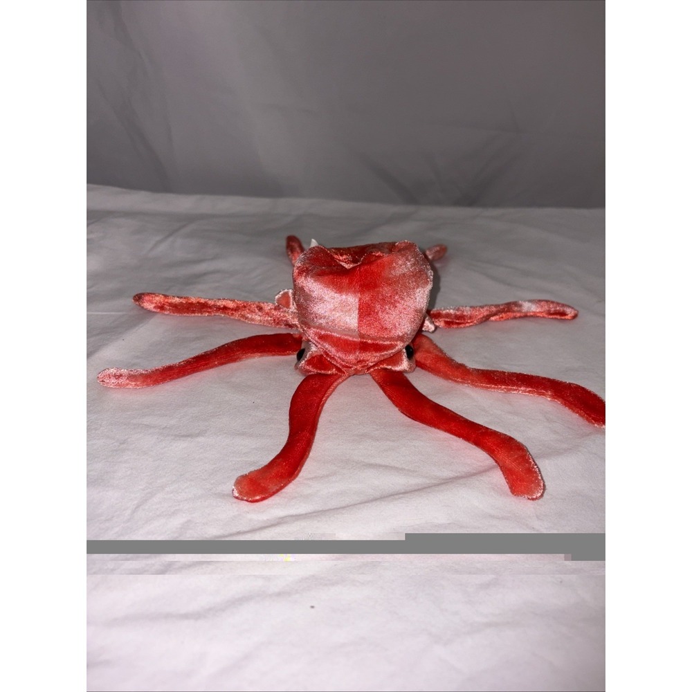 TY Beanie Baby Wiggly Octopus 2000 Coral Pink Plush Retired Ocean Collection